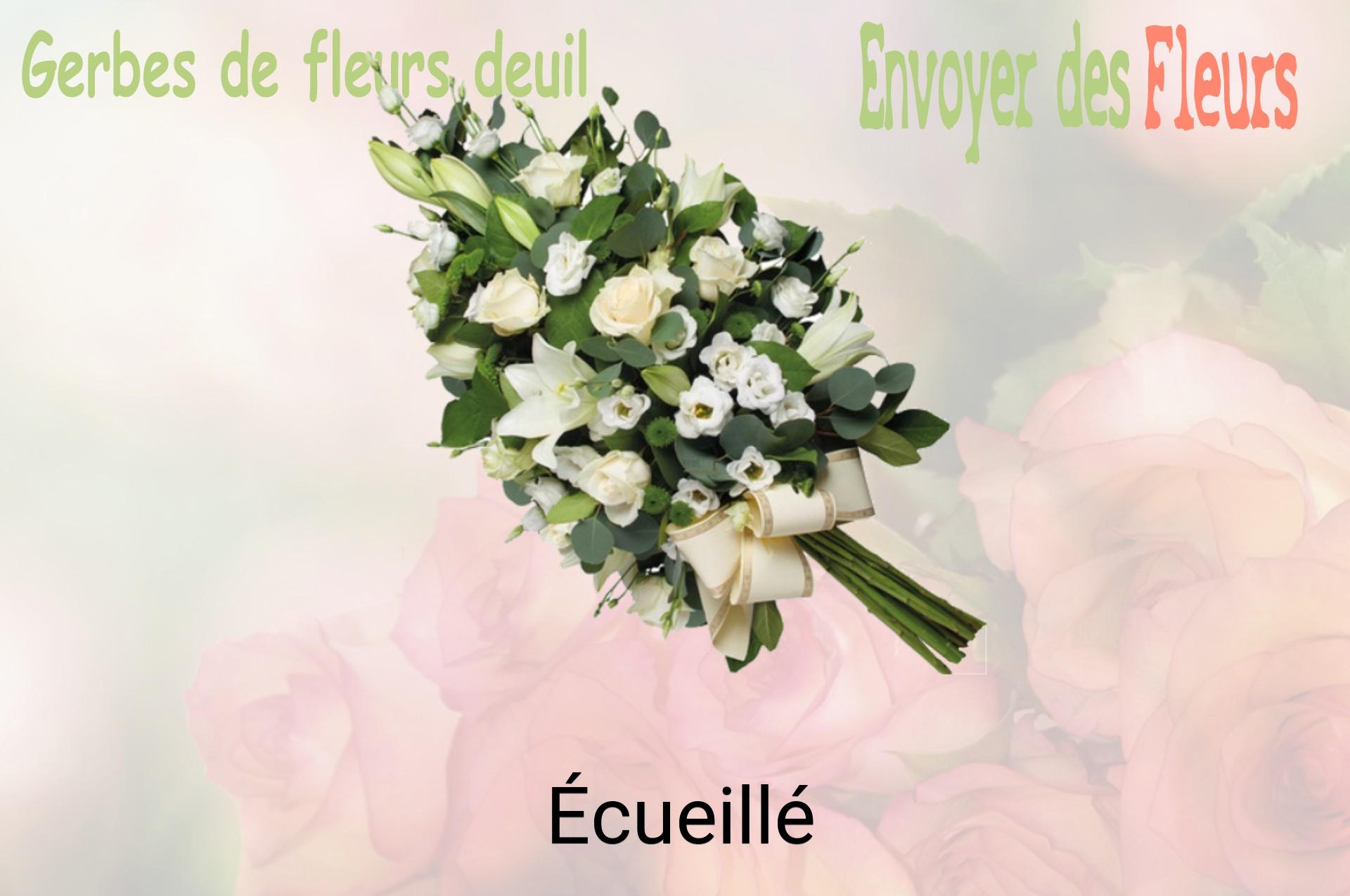 Gerbe de fleurs de deuil livrée à Écueillé